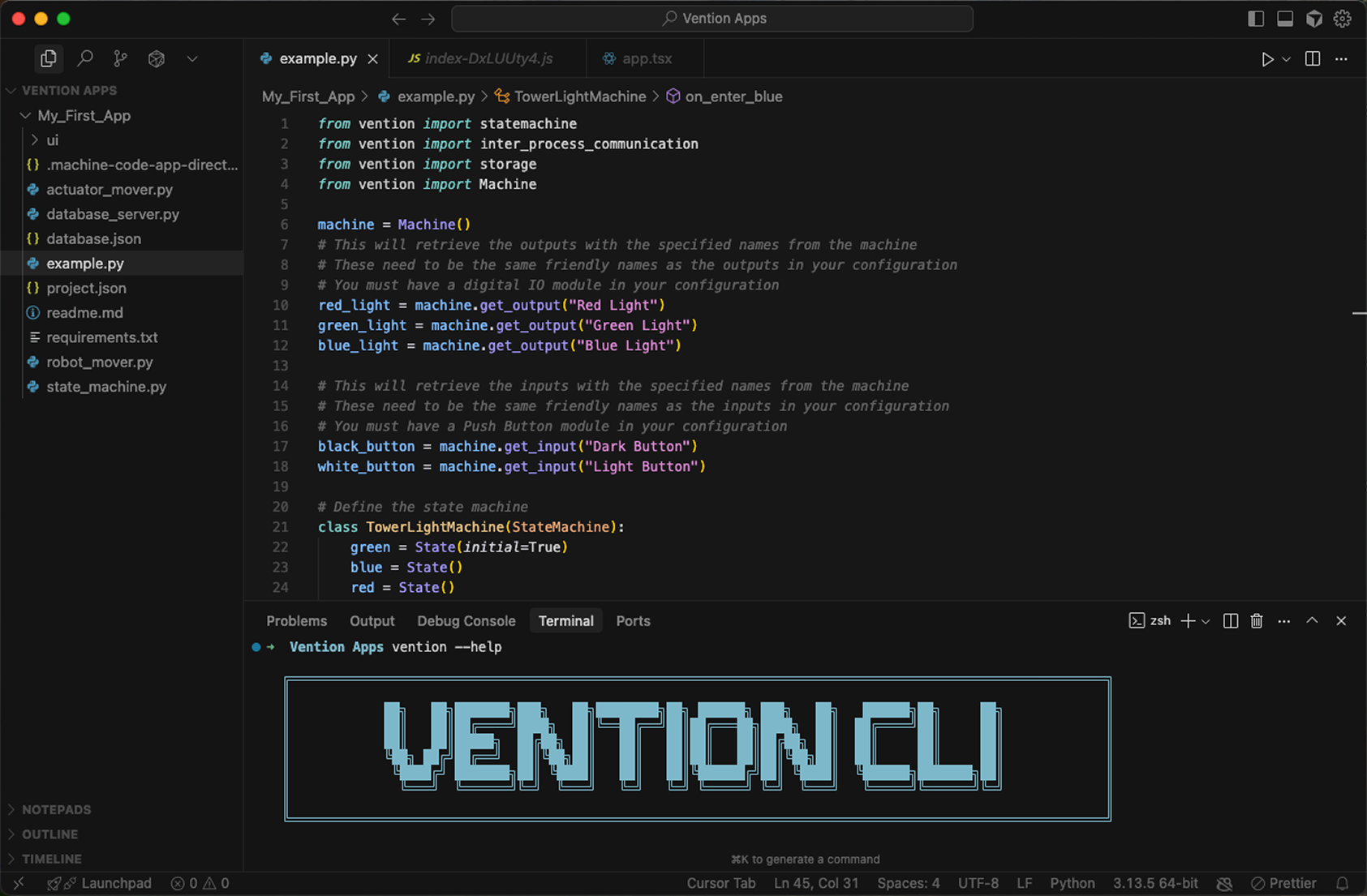 Vention Dev Toolkit