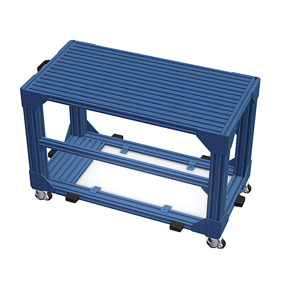 Narrow Heavy-Duty Mobile Workstation