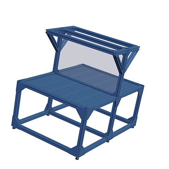 Double sided workshop table