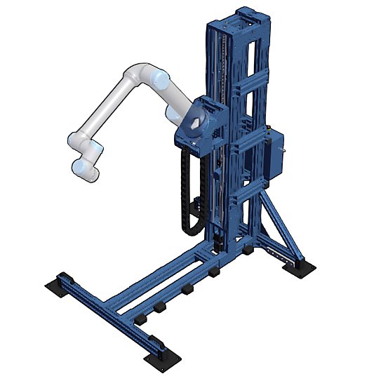 Vertical palletizer for Universal Robots UR10e