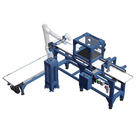 Part Inspection Line Angled view